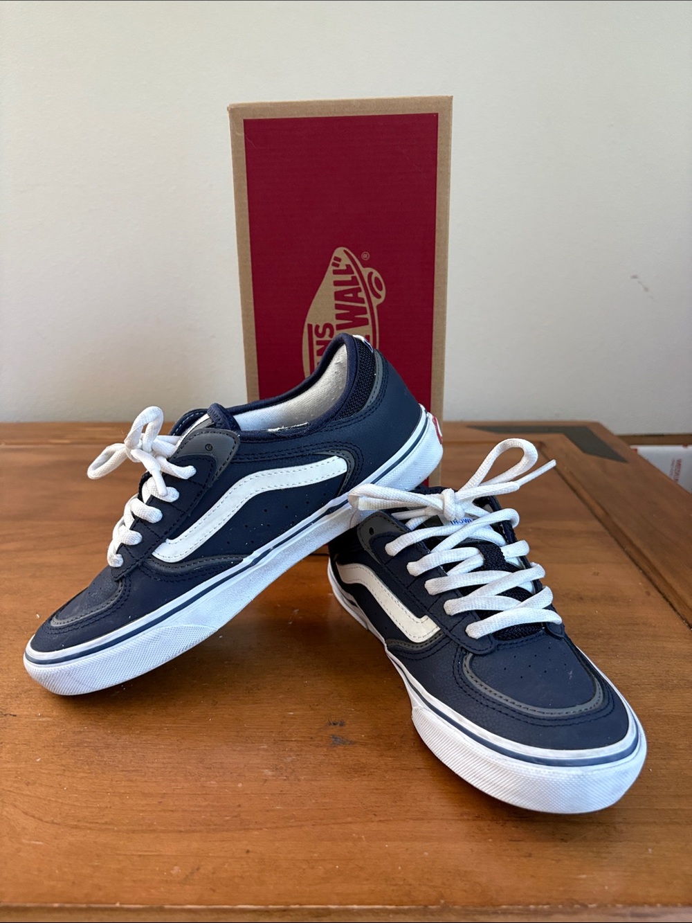 Vans Skate Rowley Navy Old Skool Sneakers Size 6